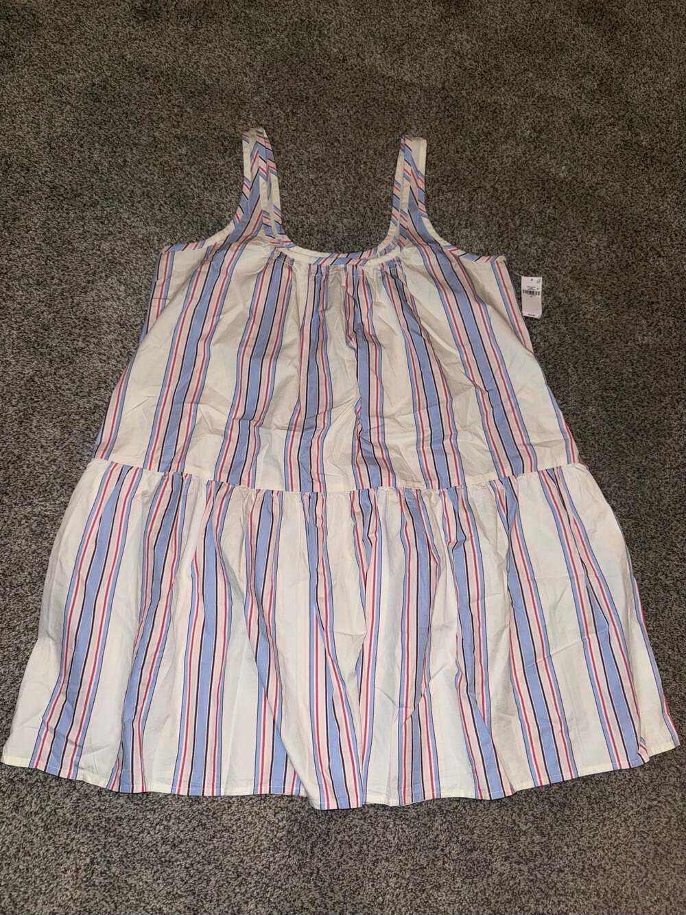 Old Navy Sleeveless Scoop-Neck Mini Swing Dress Striped Size M